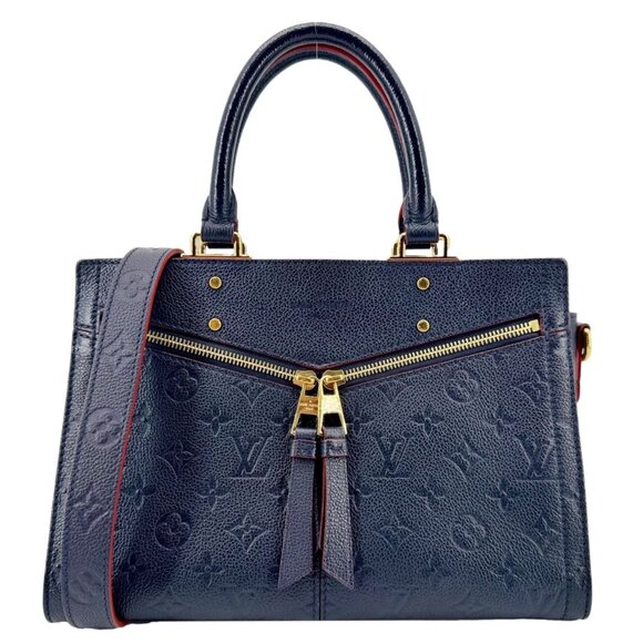 Louis Vuitton  Sully PM Monogram Empreinte Leather Shoulder Bag Marine Rouge - Picture 1 of 13